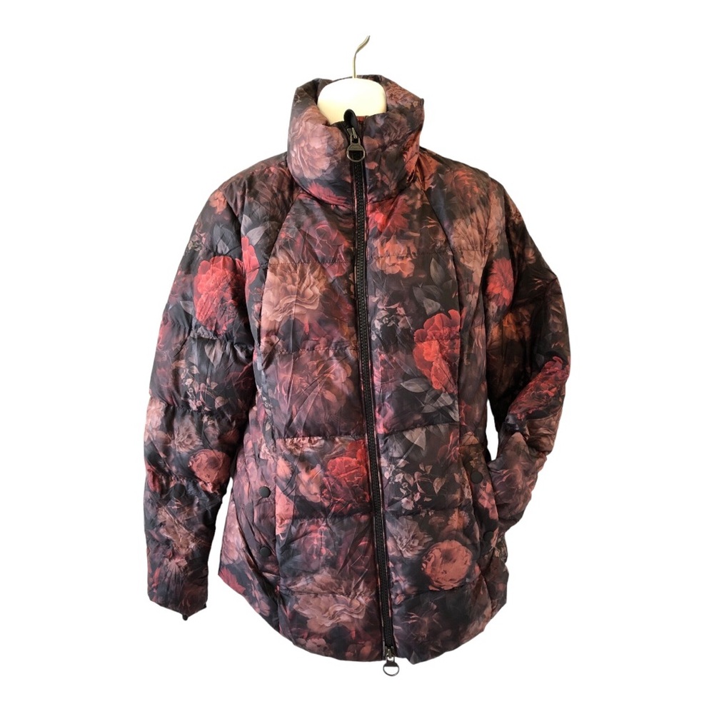 Athleta Antoinette Norwegian Floral printed Puffer Jacket size S NWOT - Picture 3 of 12